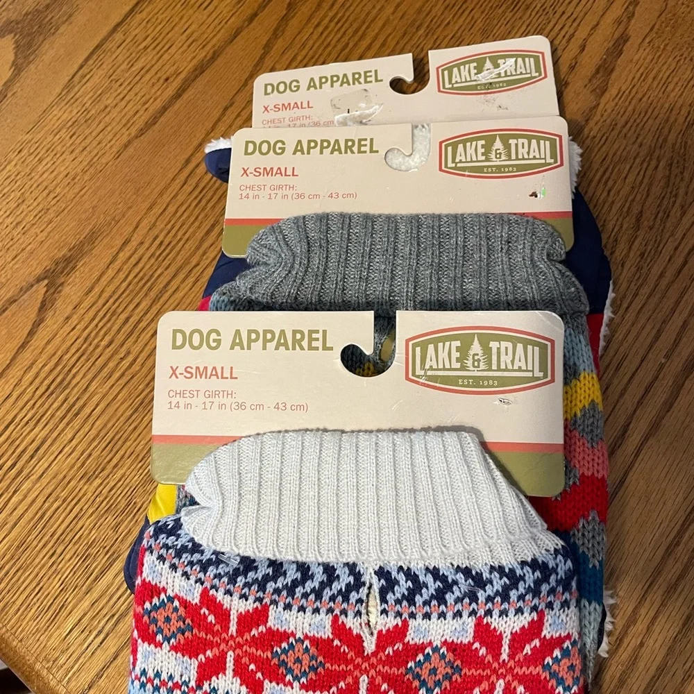 Dog outfit clothing bundle of 3 pieces